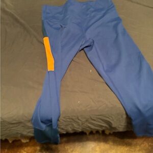 ZYIA Blue and Orange Athletic Leggings